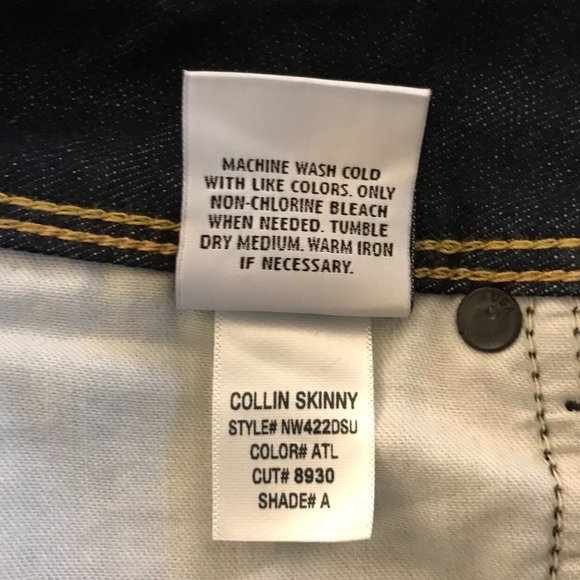 HUDSON Collin Skinny Jeans Size 30 in color Blue ATL - Picture 3 of 3